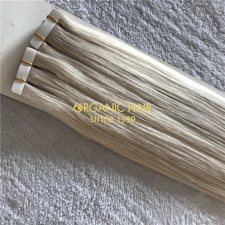 Premium hair tape extensions ashy blonde  H147